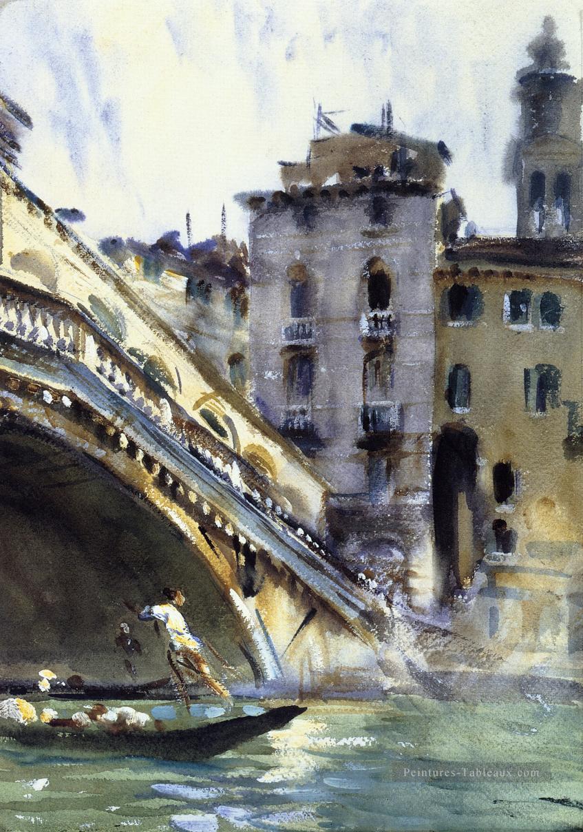 Le Rialto Venise John Singer Sargent Peintures à l'huile